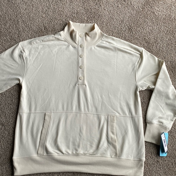 NWT Large Womens Quarter Zip Sweatshirt - Picture 1 of 8